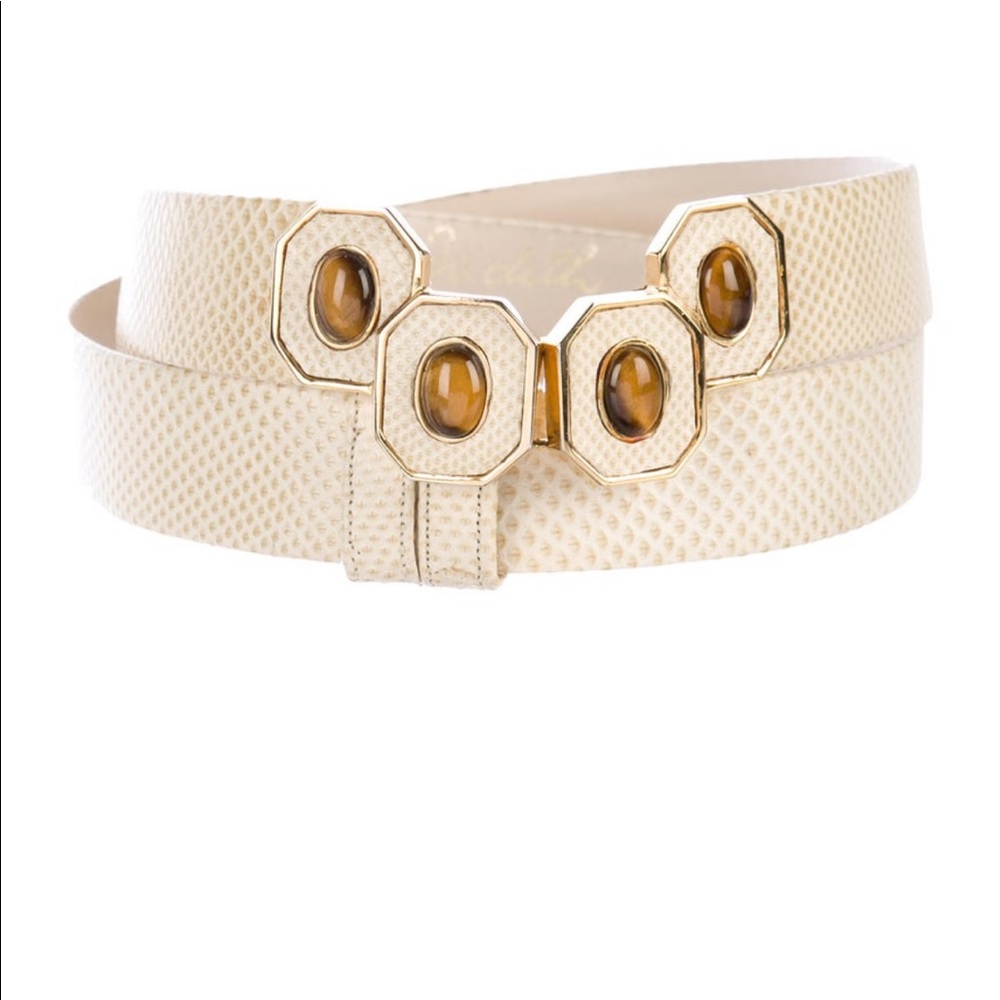 Vintage Judith Leiber Karung Waist Belt